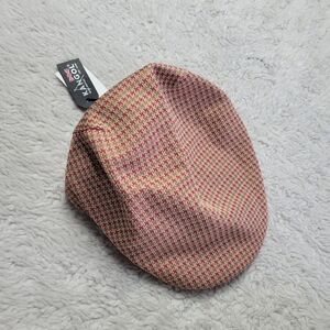 NWT Kangol Basset Check Hat Size XL Beige Red